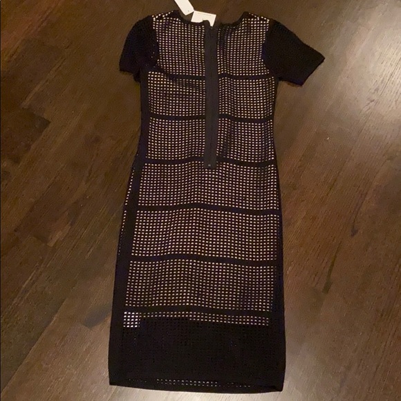 Mesh dress w beige liner - Picture 4 of 5